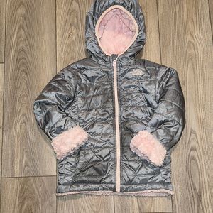 North Face Girls Reversible Coat